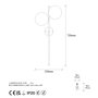 Opviq Lámpara de pared Fazli - 10415 Negro